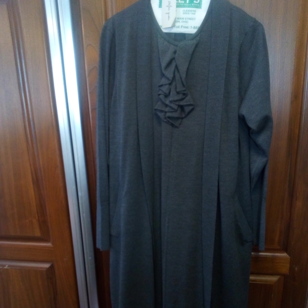 Tank dress with sweater
